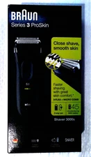 BRAUN PROSKIN 3000s SERIES 3 WATERPROOF RECHARGEABLE SHAVER BRAND NEW
