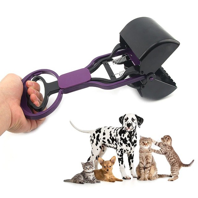 Pooper Scooper Rake Dog Pet Cat Large Metal Waste Poop Clean Pick Up
