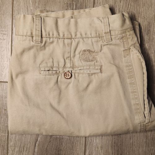 Reyn Spooner Men's 36 Pleated Chino Shorts Khaki 8" Inseam eBay