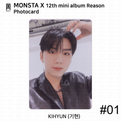 Monsta X 12th Mini Album Reason Official Photocard Each Member