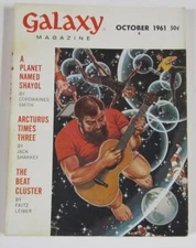 GALAXY October 1961 - Robert Bloch Fritz Leiber Cordwainer Smith