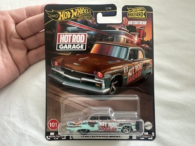 Hotwheels Boulevard Hotrod Garage 1955 Plymouth Motor Trend USA RARE Import