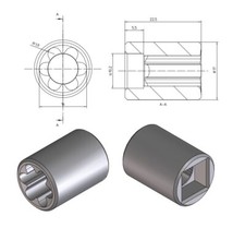 Ritzel Kupplung Adapter Verzahnung Mitnehmer passend für Krups Mixer 3Mix 3000