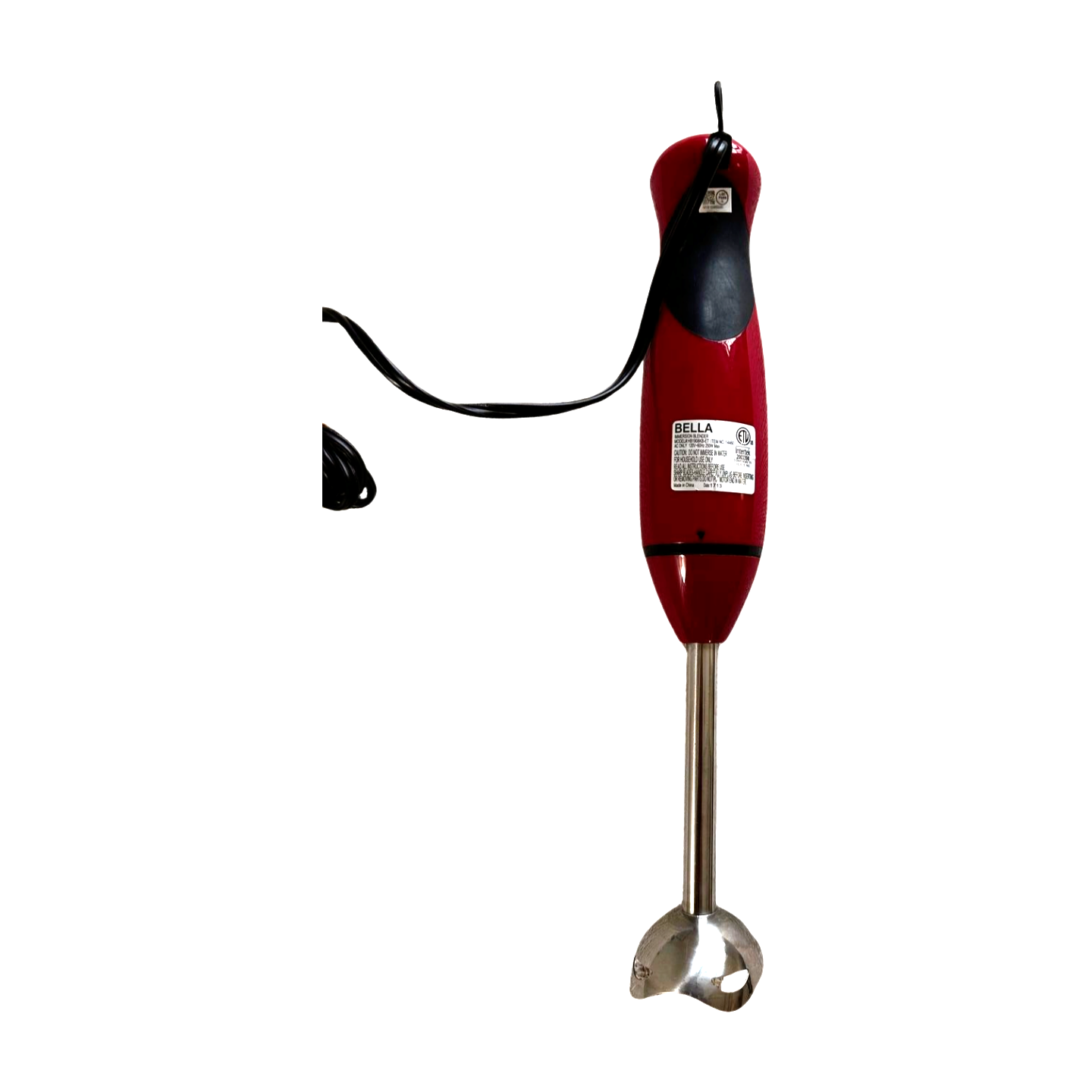 BELLA Immersion Hand Blender Red Preowned eBay