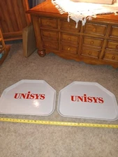 Vintage 1987 Camtray Lot Of (2) 'UNISYS' Serving Trays