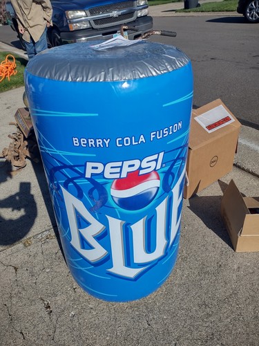 Vtg Pepsi Blue Inflatable Can - 3 Foot Tall Store Display Collectors NEW - E4 - Picture 3 of 9