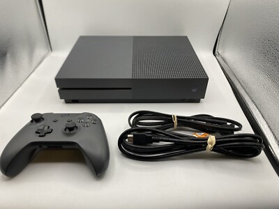 Microsoft Xbox One S Model 1681 Storm Gray 500 GB Controller