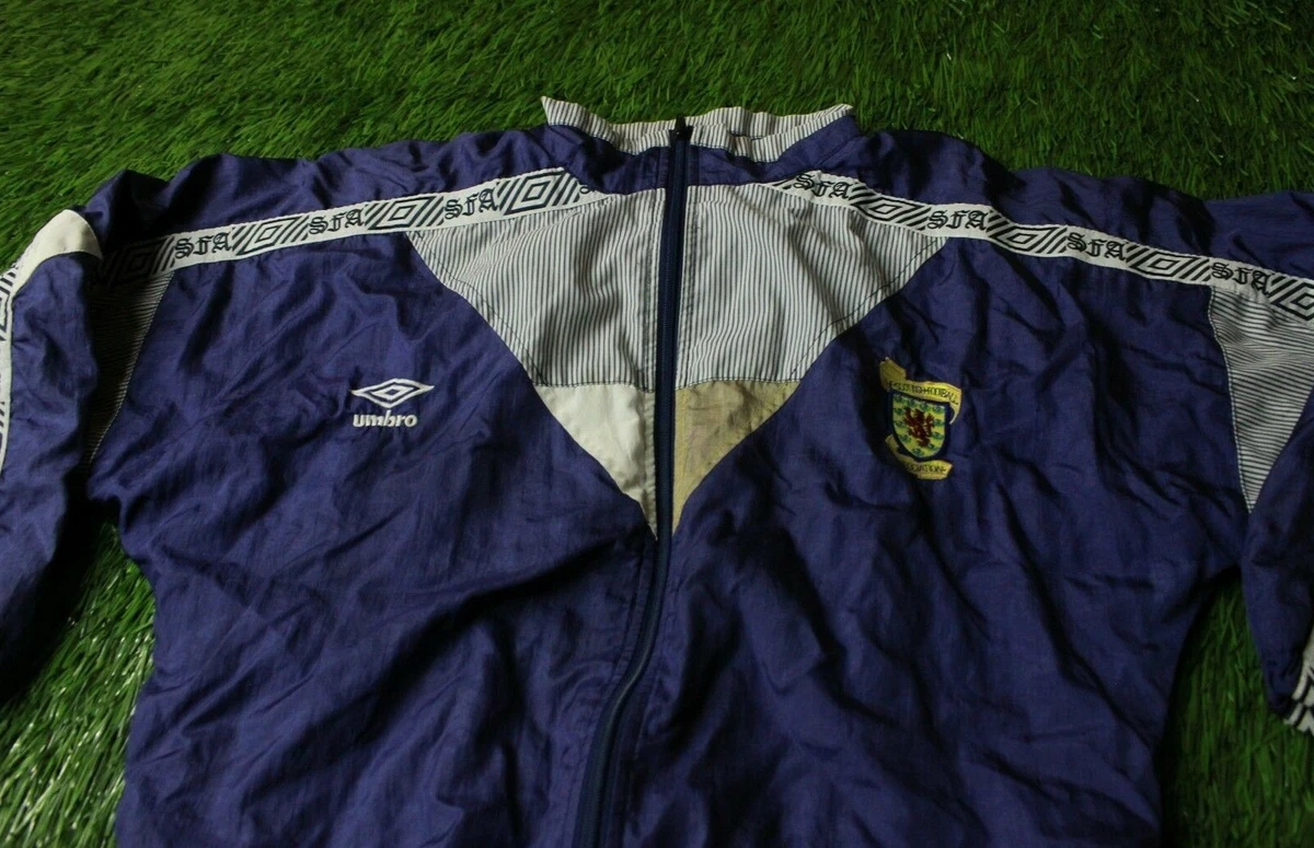 SCOTLAND TEAM 1990-1992 FOOTBALL TRACK TOP JACKET TRAINING UMBRO ORIGINAL SIZE S