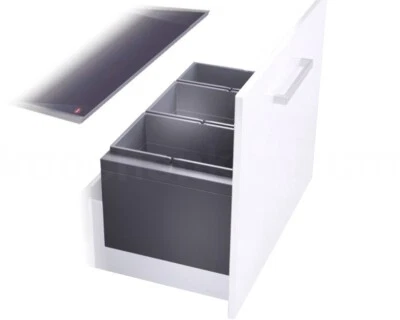Hailo Mülleimer Einbau Abfalleimer Triple XL für 80er Schränke mit Frontauszug - Bild 1 von 4