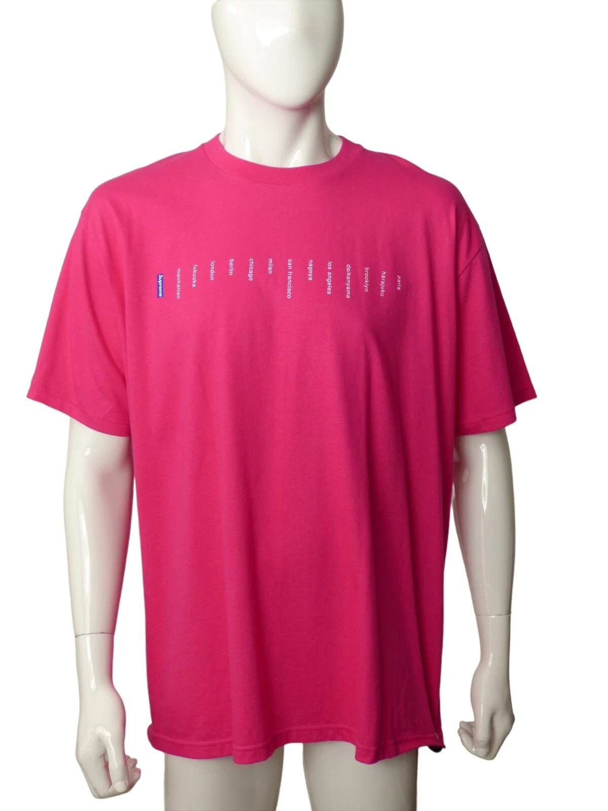 T shirt rose imprimé graphique SUPREME   2023, taille XL