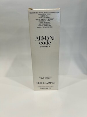 Armani Code Colonia by Giorgio Armani Eau De Toilette Spray for Men - 2.5 fl oz
