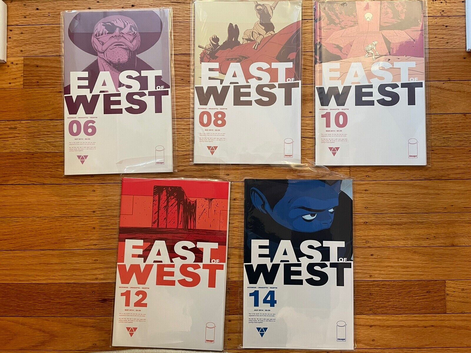 East of West Image Comic Lot 6 - 14 Bagged