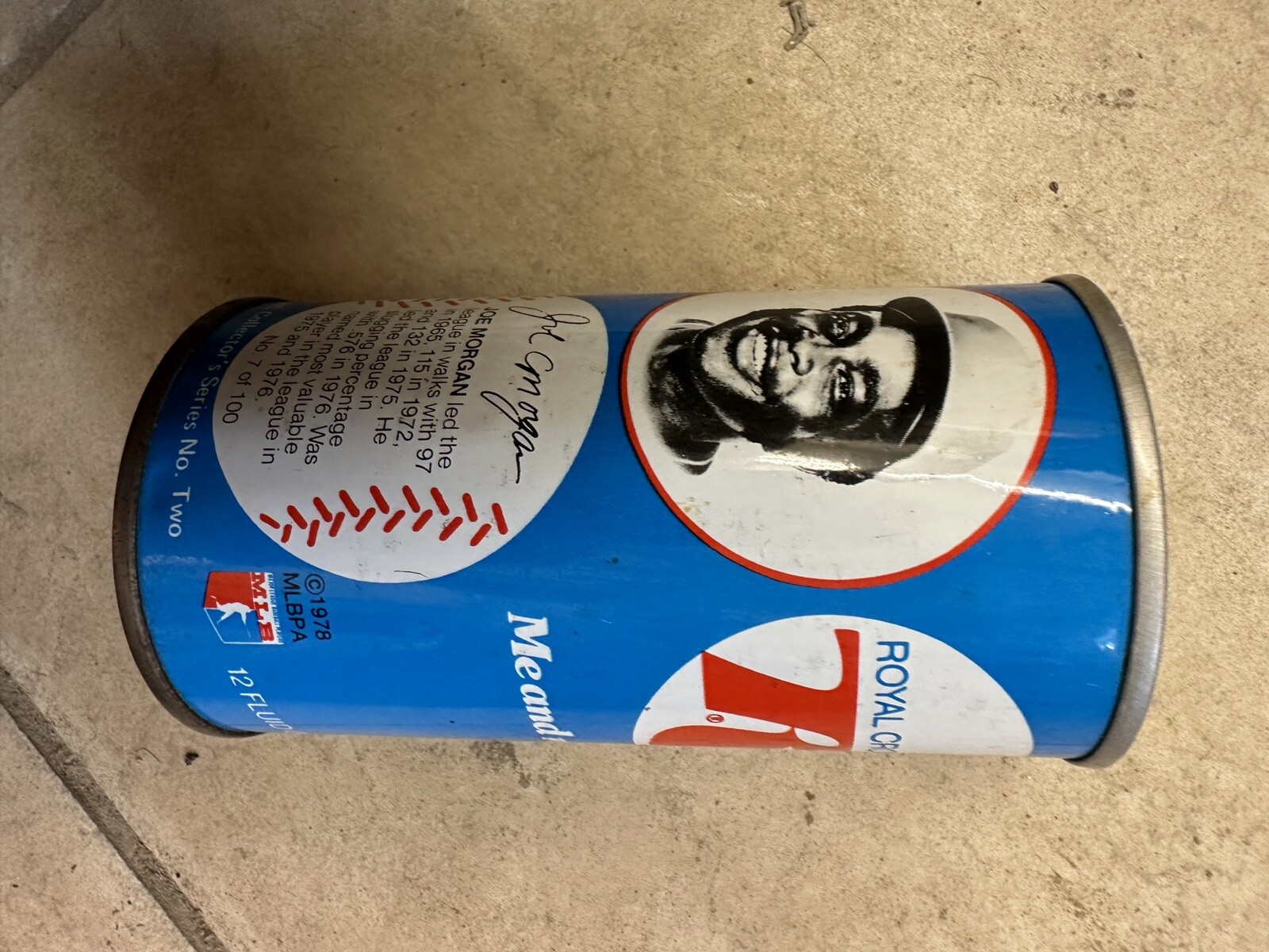 Royal Crown Cola, RC Soda can, empty 12 oz - steel, Joe Morgan ...