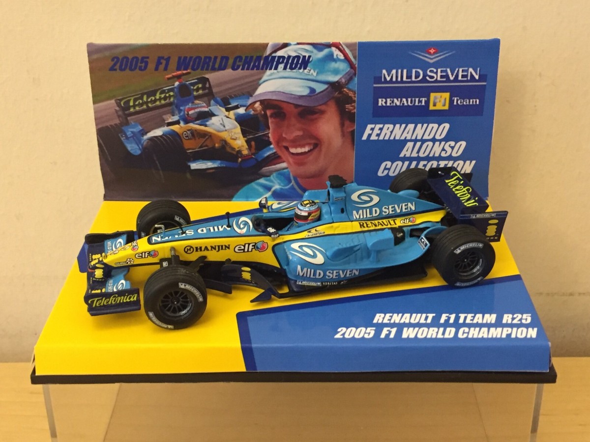FERNANDO ALONSO COLLECTION 1:43 RENAULT R25 2005 WORLD