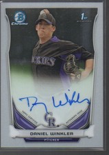 DANIEL WINKLER  2014 BOWMAN CHROME PROSPECTS  AUTO #BCAP-DW