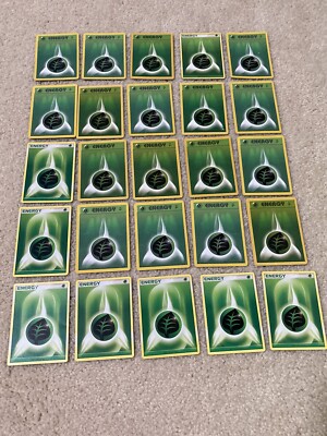 Pokemon Grass Green Energy Cards Lot of 25 | eBay