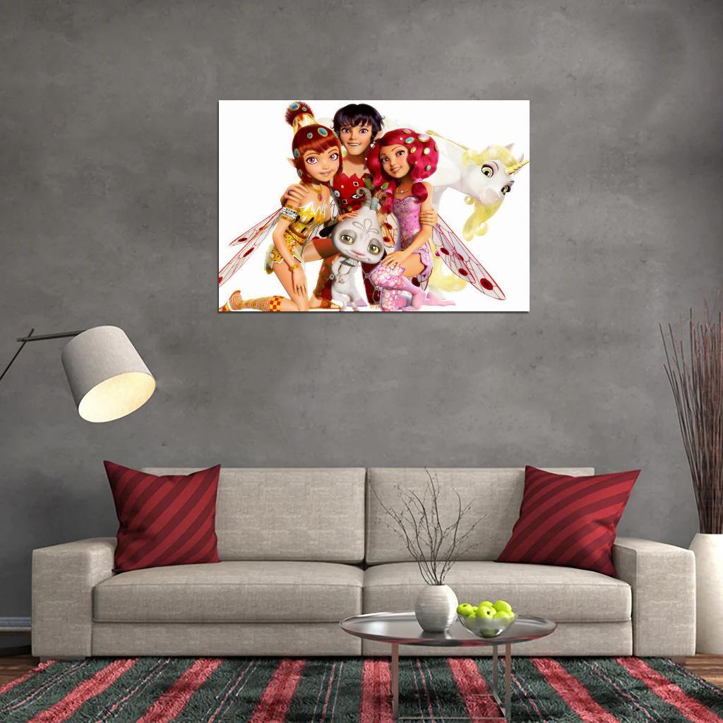 V8071 Mia And Me Characters Friendship Cute Cartoon Kids Decor