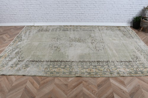 Cool Rug, Vintage Rugs, 6.1x9.4 ft Large Rugs, Turkish Rugs, Moroccan Rug - Picture 2 of 10