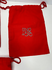 Uno de 50 Jewelry Pouch set of 3 Red Drawstring 7x5.5