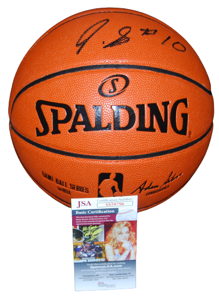 JABARI SMITH signed (HOUSTON ROCKETS) NBA Official size basketball JSA SS59796 