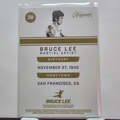36 Bruce Lee 2024 Keepsake Edition 50th Anniversary 043/150 | eBay