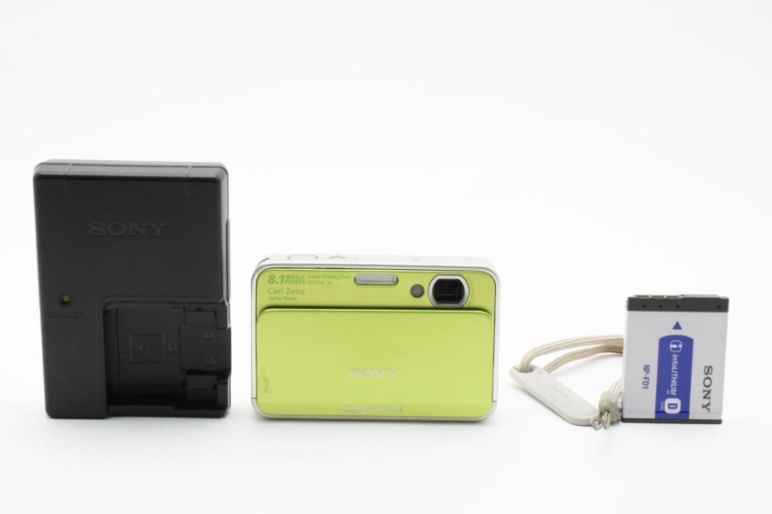 【スマホ転送OK】ソニー SONY Cyber-shot DSC-T2 グリーン スマホ転送OK】ソニー Cyber-shot DSC-T2 ライムグリーン