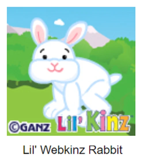 Webkinz Classic Lil Rabbit *Code Only* - Image 3 of 4