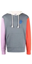 JW Anderson Embroidered Anagram Colour-Block Hoodie