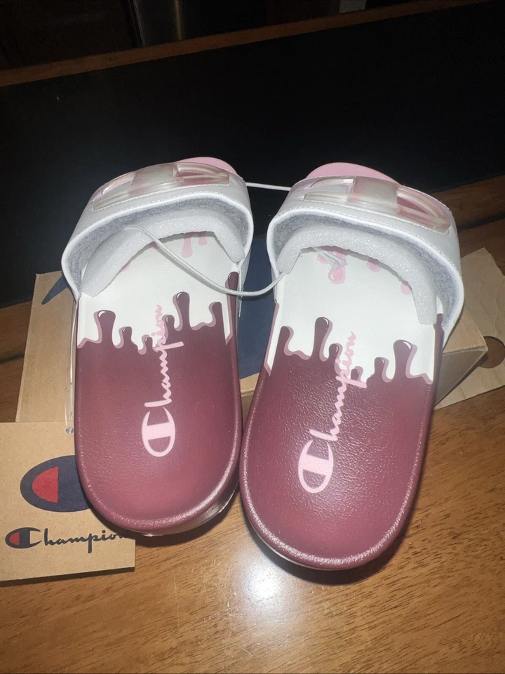 Diapositivas de goteo Champion IPO marrón blanco rosa CP102108TY 5Y.  6,5 W Foto 2 de 4