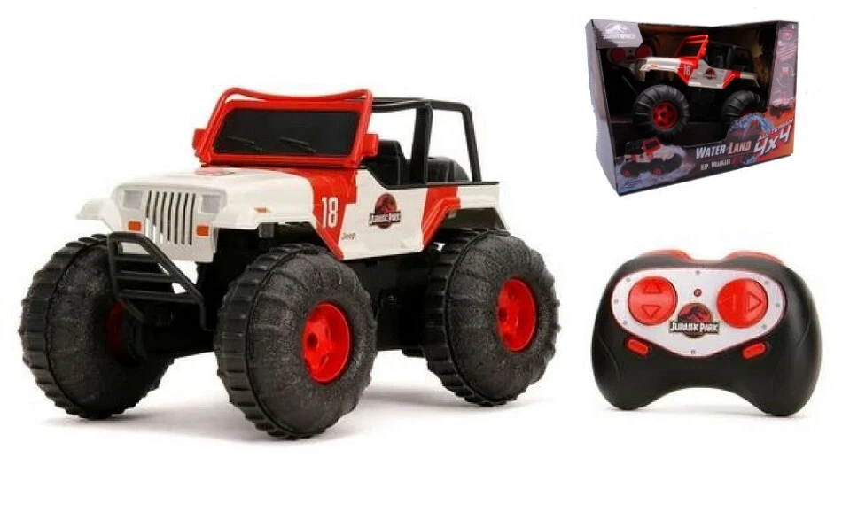 MODELLINO RADIOCOMANDATO JADA TOYS JEEP WRANGLER JURASSIC WORLD 2015 SCALA 1/16 - Immagine 4 di 4