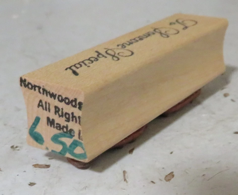 Sello de goma Northwoods "A alguien especial" fuente cursiva NUEVO 3 3/4" x 3" Foto 4 de 4