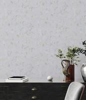 Metallic Tapete Grau Silber Vliestapete Strukturtapete Putzoptik Arbeitszimmer