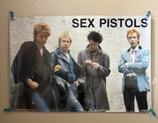 Sex Pistols Poster 1986 Relic Made In England Size Approx 34x23 Rare Punk Rock