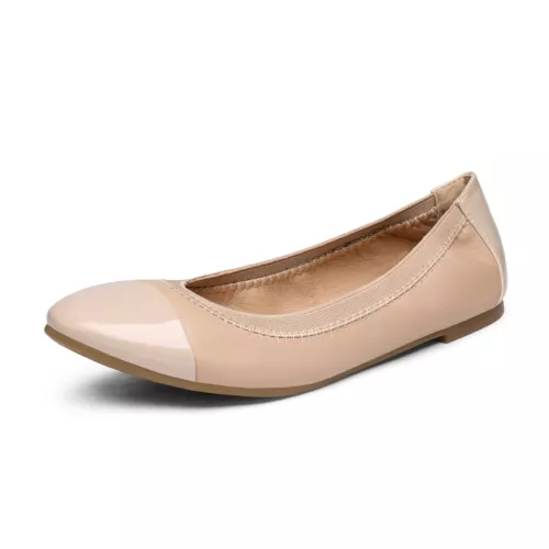 Women Classic Round Toe Ballet Flat Comfort Work Slip On Office Flat Shoes - Picture 7 of 43