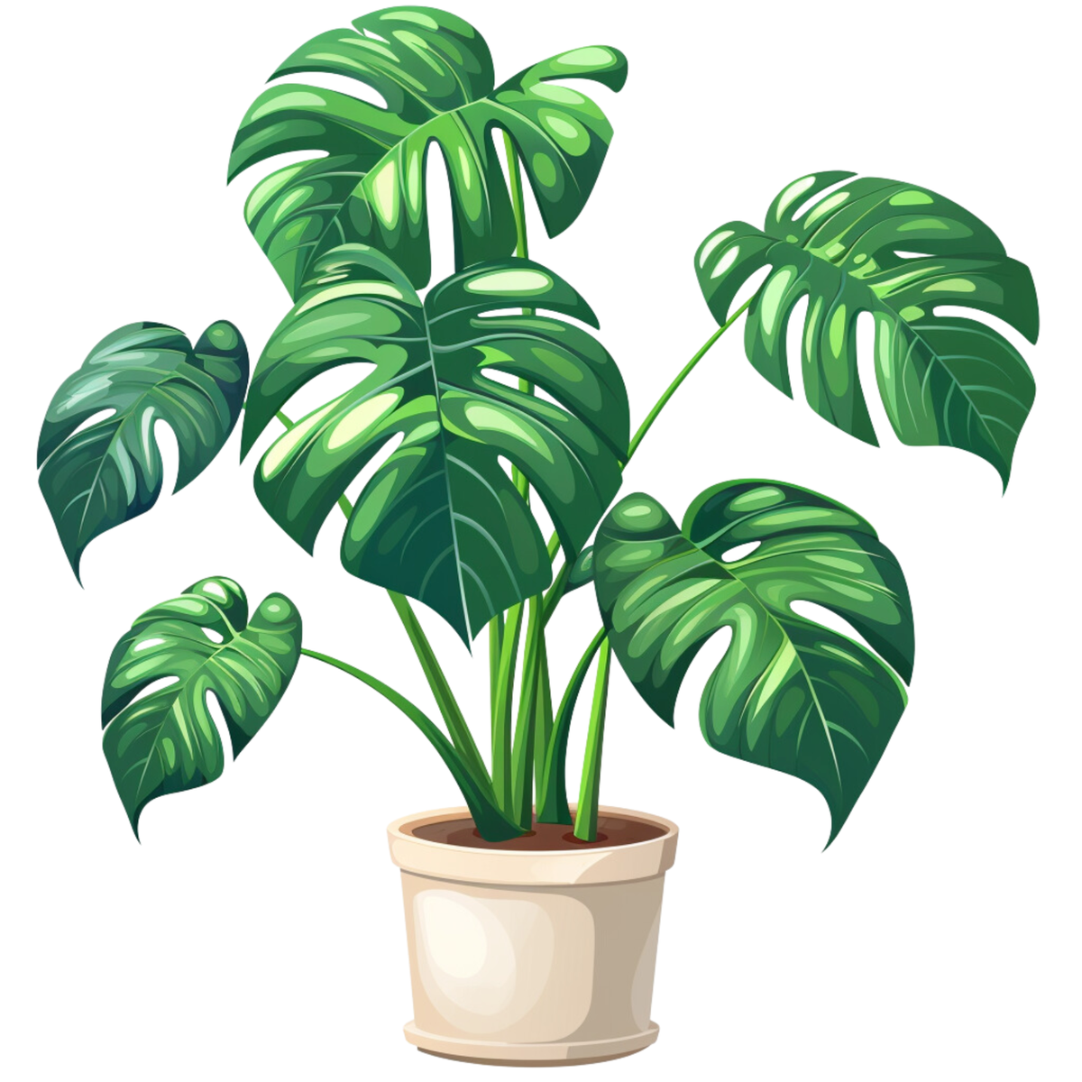 Wandtattoo Aufkleber Monstera Pflanze Wandaufkleber 18X18 cm Gro | eBay.de