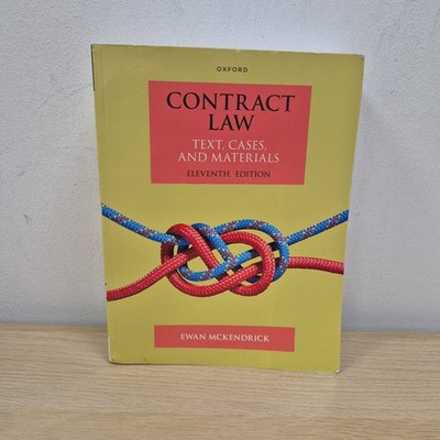 Contract Law Text Cases and Materials by Ewan McKendrick Paperback Book 11th Ed