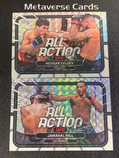 2026 Topps Chrome UFC All Action Geometric Movsar Evloev Jamahal Hill Lot*2