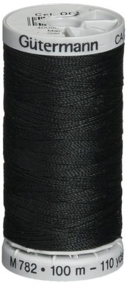Gutermann 27090038 Extra Strong Thread 110 Yards-Black