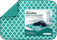 Dish Drying Mat - Microfiber Kitchen Counter Mat, Super Absorbent Quick Dry...