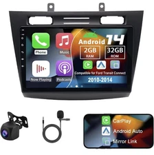 for 2010-2014 Ford Transit Android 14 Apple Carplay Car Stereo Radio GPS Carplay