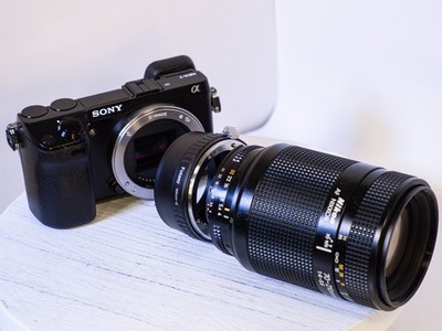 Sony E Mount Adapted Nikon AF Nikkor 70-210mm FX MANUAL Lens A7 A7Riii A1 A7V A9
