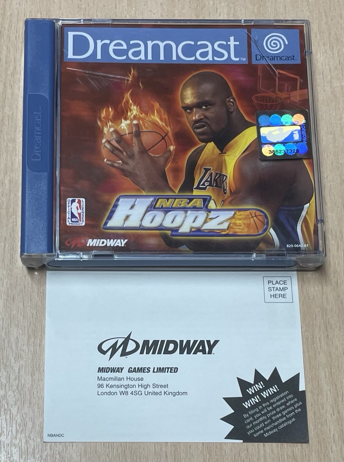 NBA Hoopz Sega Dreamcast 2001 Game & Reg Card No Manual Disc Cleaned Tested VGC!