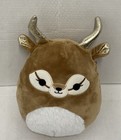 SQUISHMALLOWS KIELI The Antelope Deer Gazelle 8”Fuzzy Tummy Gold Light BrownUsed — photo 2