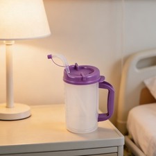 Adult Sippy Cups for Elderly - 900 ML Spill-Proof Beaker Cup with Straw
