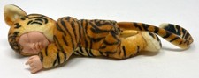 "Muñeco de peluche Anne Geddes Tiger Baby Beanie felpa para dormir 9"" 2000 vintage"
