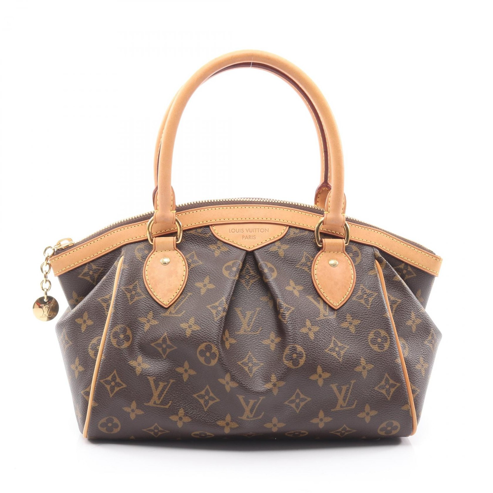 LOUIS VUITTON Tivoli PM Handbag M40143 Monogram canvas leather Brown Used Women