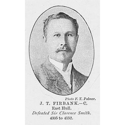 JOSEPH FIRBANK konservativer Abgeordneter für Kingston upon Hull East - antiker Druck 1895