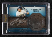 2025 Topps Five Star Silver Signatures Blue 9/20 Christian Yelich Auto 1az7