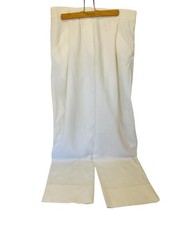 Jacquemus L'ann e 97 Cream/Beige Wide Leg Straight Pants Trousers Size 38 US 6