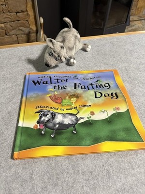 WALTER THE FARTING DOG & Book Companion Plush 8'' | SOUND WORKS!